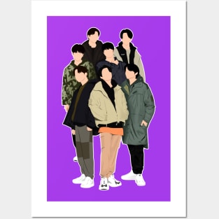 BANGTAN BOYS FACELESS ART Posters and Art